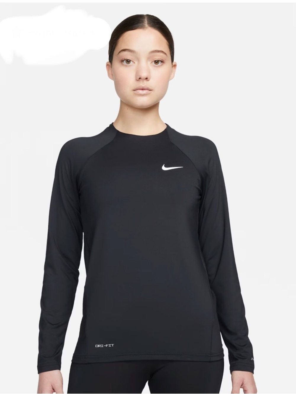 Nike swim black dri-fit